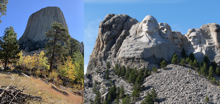 Devils Tower & Mount Rushmore_k Devils Tower & Mount Rushmore_k